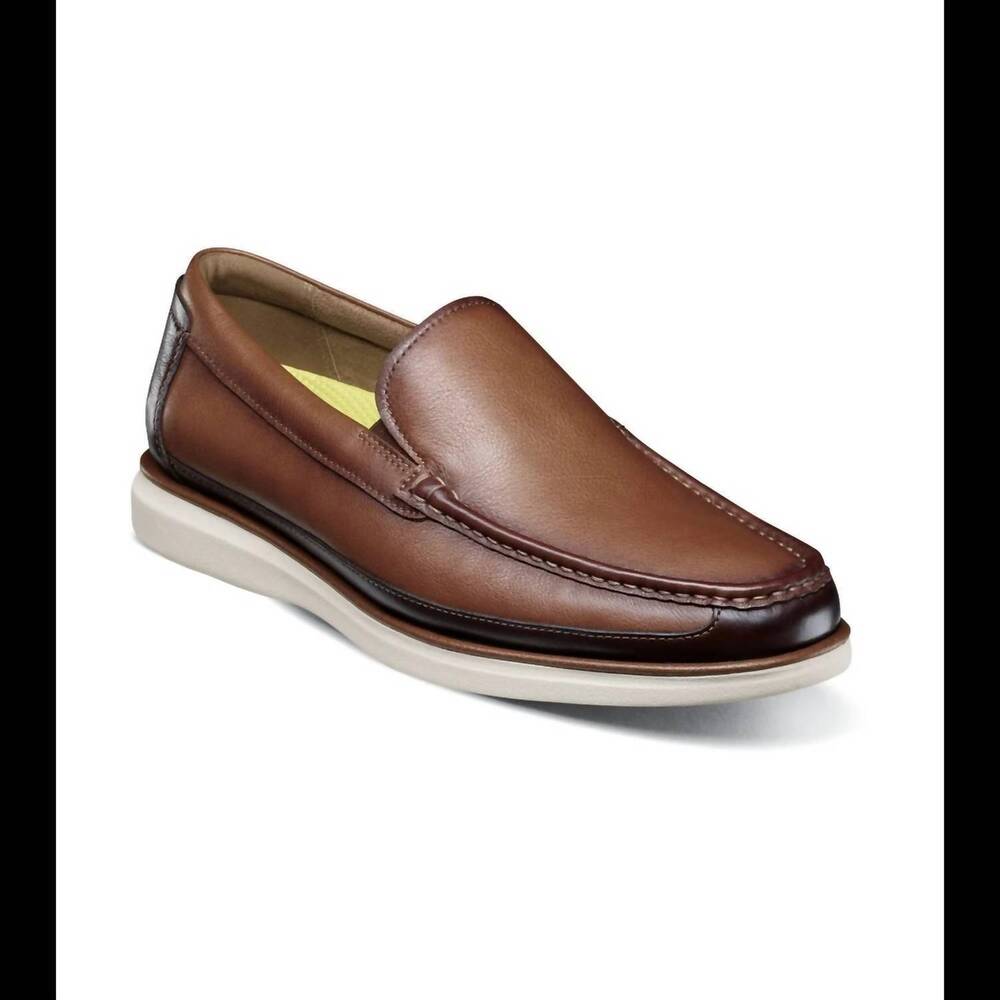 NEW FLORSHEIM men's tropics slip on in cognac